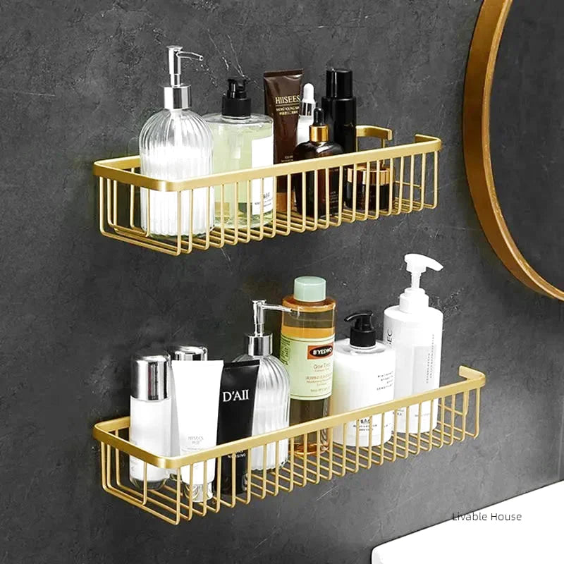 No drill shower shelf